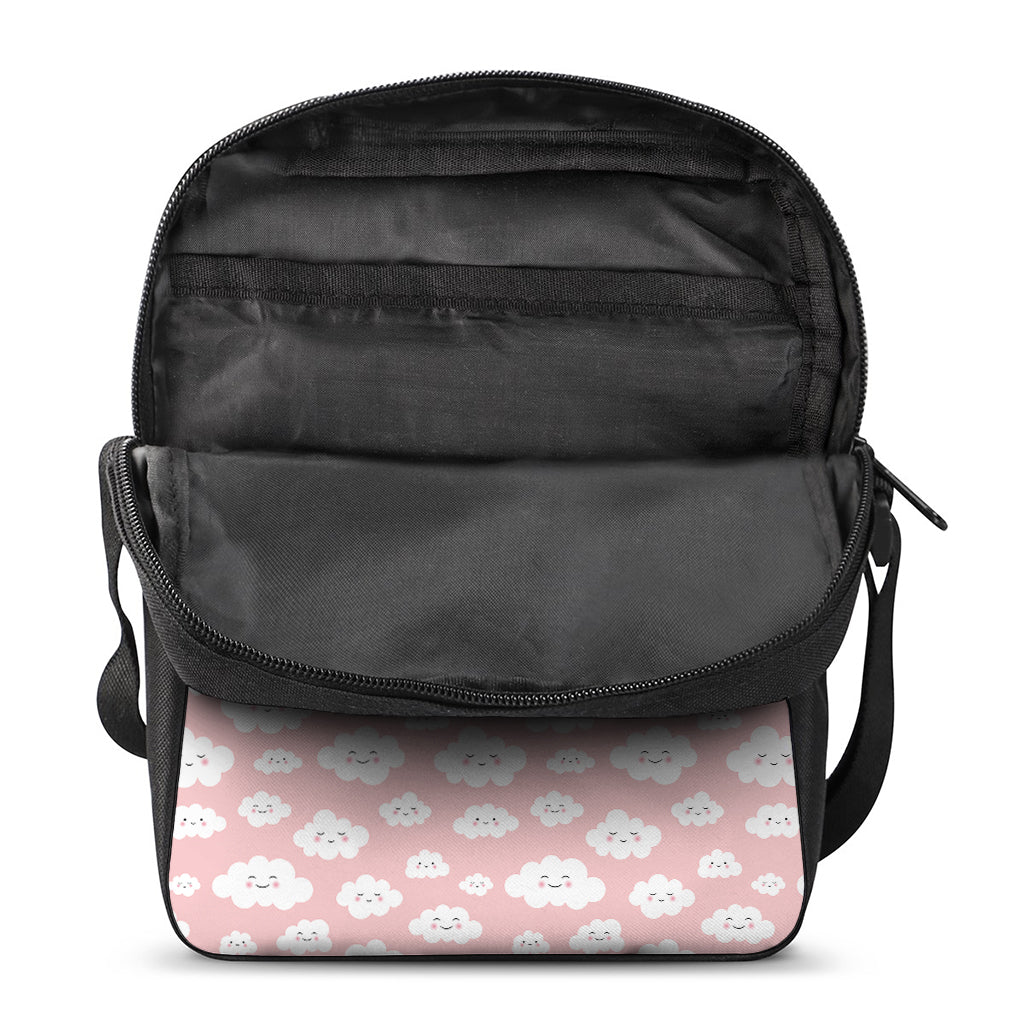 Cute Cloud Pattern Print Rectangular Crossbody Bag