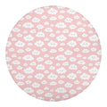 Cute Cloud Pattern Print Round Blanket