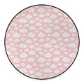 Cute Cloud Pattern Print Round Floor Mat
