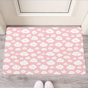 Cute Cloud Pattern Print Rubber Doormat