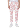 Cute Cloud Pattern Print Scuba Joggers