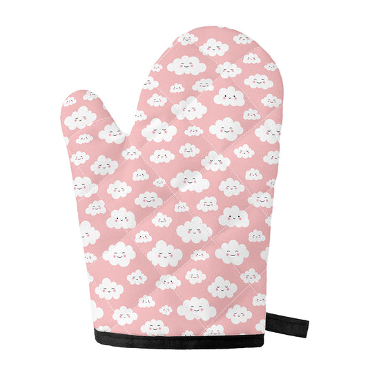 Cute Cloud Pattern Print Single Oven Mitt