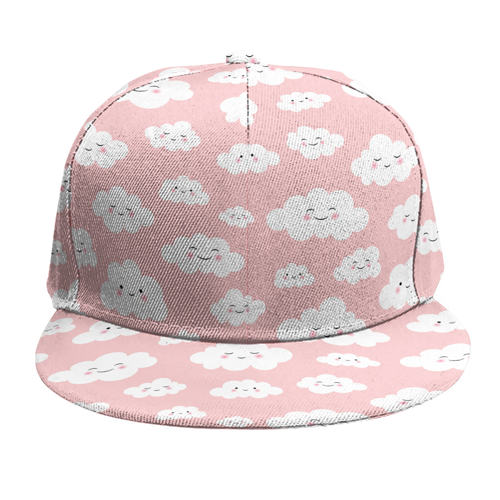 Cute Cloud Pattern Print Snapback Cap