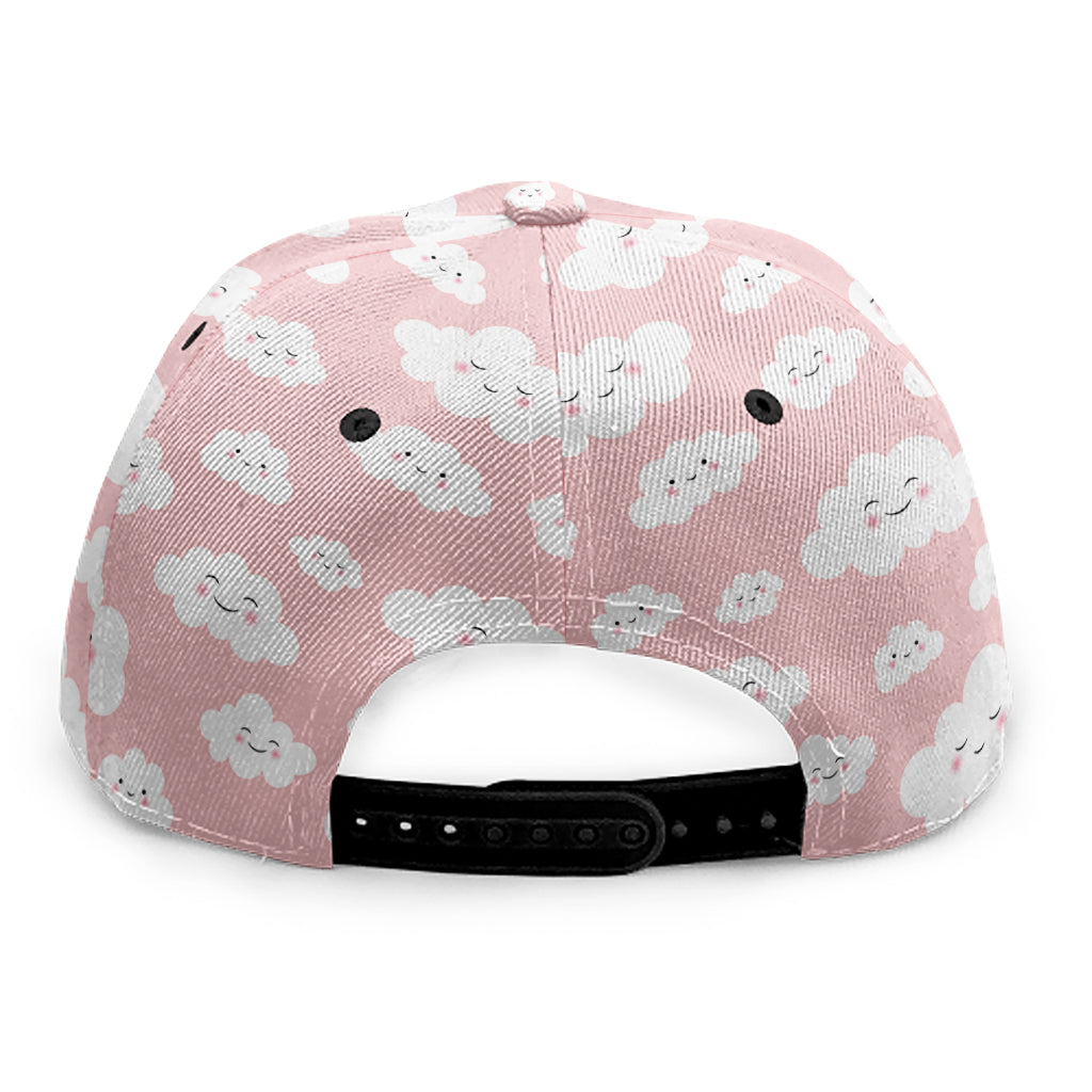 Cute Cloud Pattern Print Snapback Cap