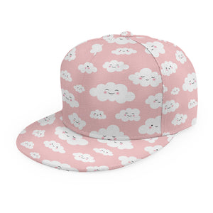 Cute Cloud Pattern Print Snapback Cap