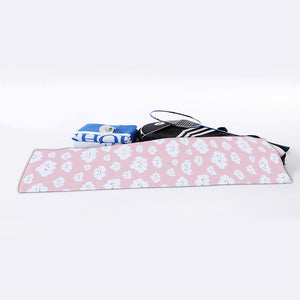 Cute Cloud Pattern Print Sports Towel