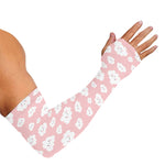Cute Cloud Pattern Print Sun Protection Arm Sleeves
