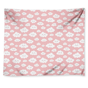 Cute Cloud Pattern Print Tapestry