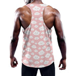 Cute Cloud Pattern Print Training Tank Top