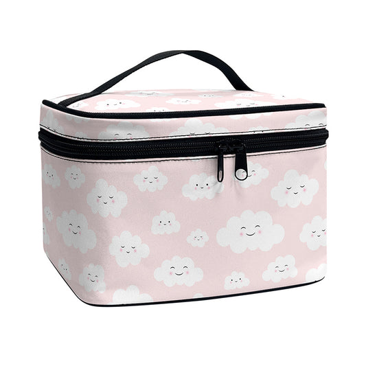 Cute Cloud Pattern Print Travel Makeup Bag