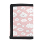 Cute Cloud Pattern Print Trifold Wallet