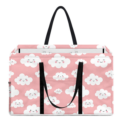 Cute Cloud Pattern Print Utility Tote Bag