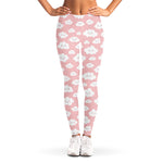 Cute Cloud Pattern Print Women's Leggings