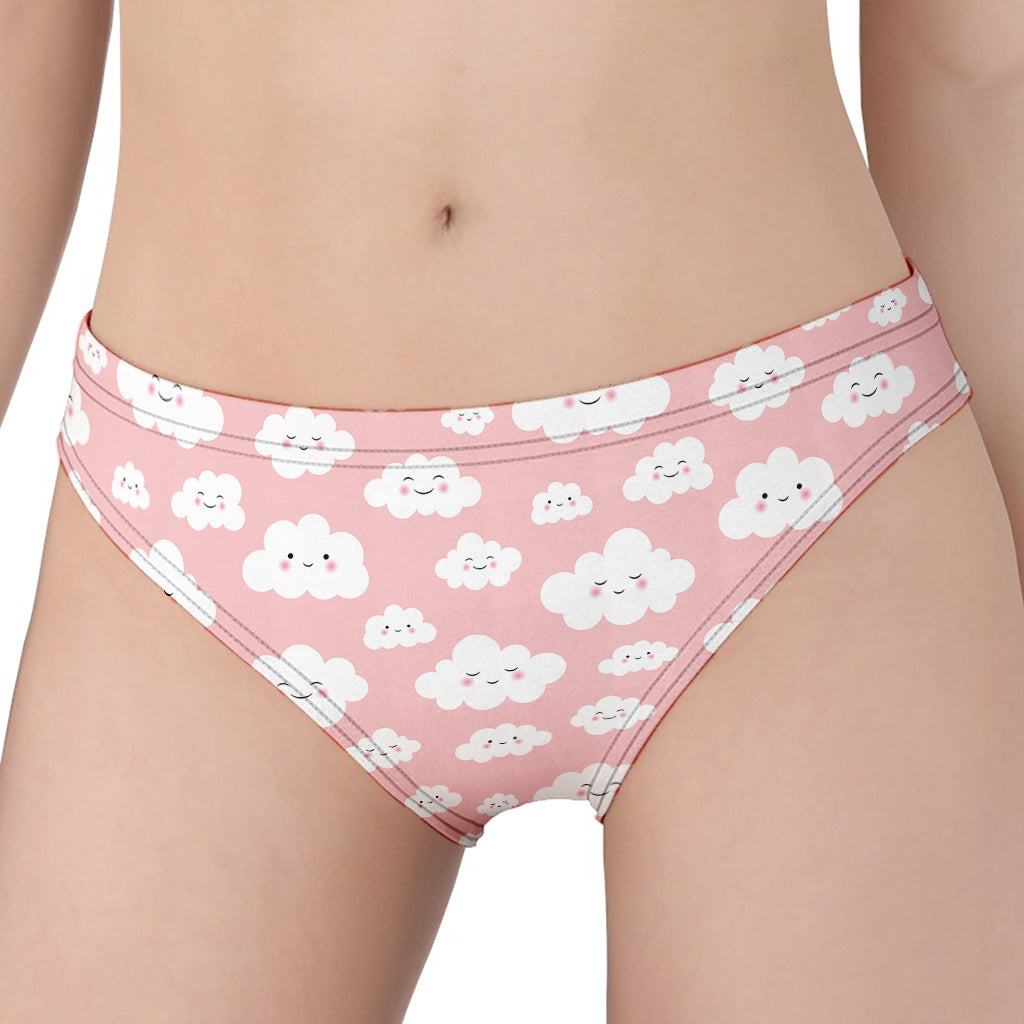 Cute Cloud Pattern Print Women's Panties