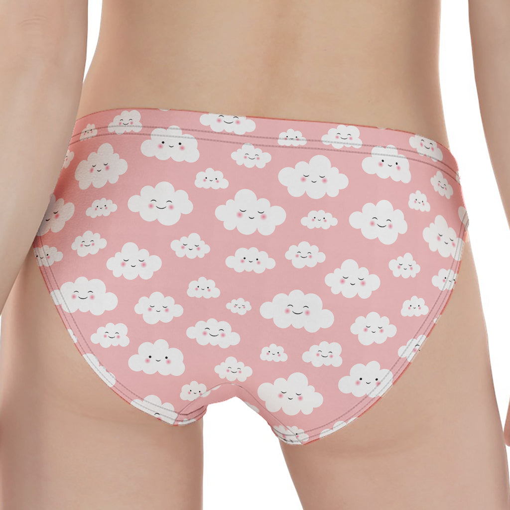 Cute Cloud Pattern Print Women's Panties