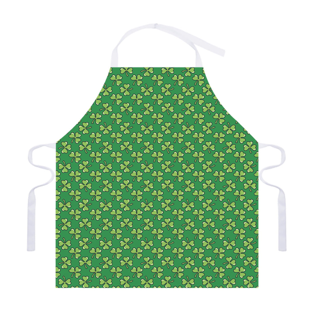 Cute Clover St. Patrick's Day Print Adjustable Apron