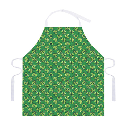 Cute Clover St. Patrick's Day Print Adjustable Apron