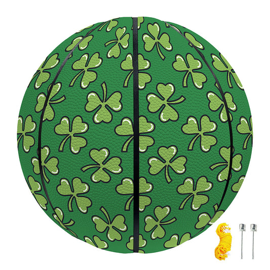 Cute Clover St. Patrick's Day Print Basketball
