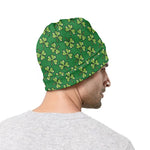 Cute Clover St. Patrick's Day Print Beanie