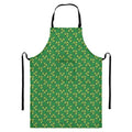 Cute Clover St. Patrick's Day Print Bib Apron With Pocket
