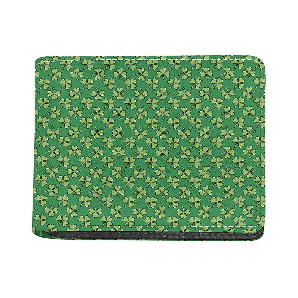 Cute Clover St. Patrick's Day Print Bifold Wallet