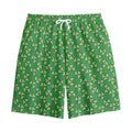 Cute Clover St. Patrick's Day Print Cotton Shorts