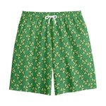Cute Clover St. Patrick's Day Print Cotton Shorts