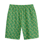Cute Clover St. Patrick's Day Print Cotton Shorts