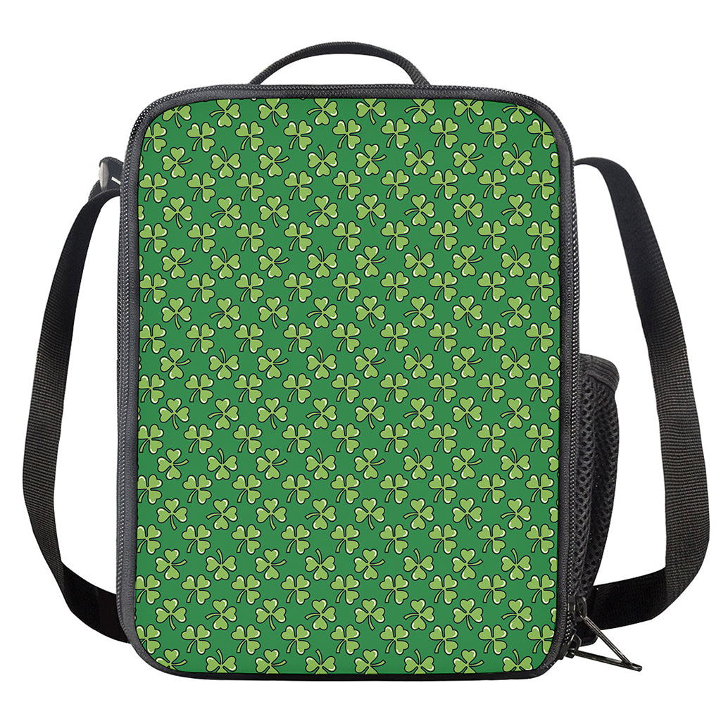 Cute Clover St. Patrick's Day Print Crossbody Lunch Bag