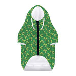 Cute Clover St. Patrick's Day Print Dog Zip Up Hoodie