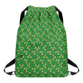 Cute Clover St. Patrick's Day Print Drawstring Backpack