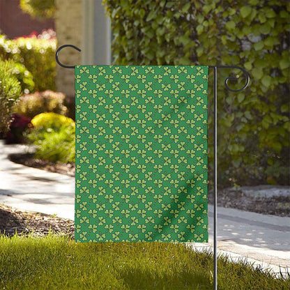 Cute Clover St. Patrick's Day Print House Flag