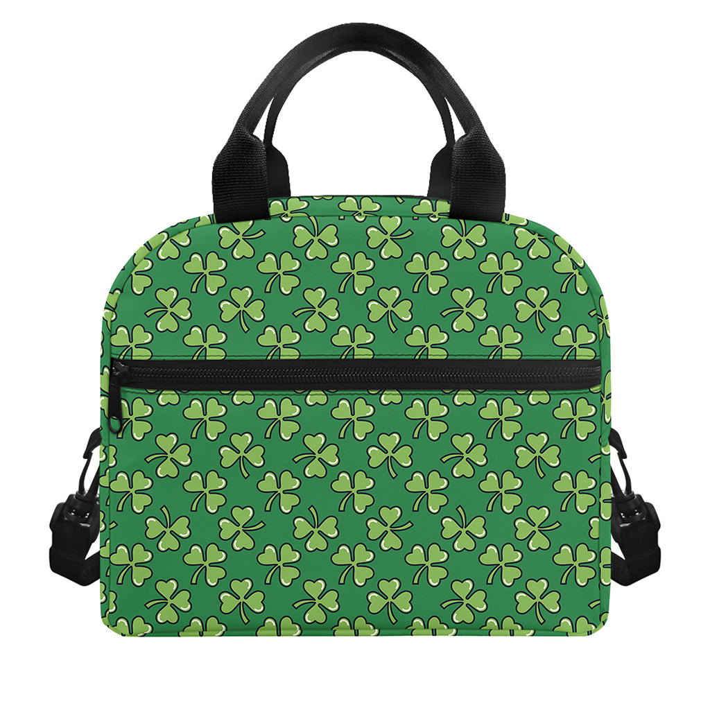 Cute Clover St. Patrick's Day Print Insulated Lunch Bag