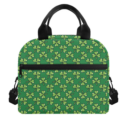 Cute Clover St. Patrick's Day Print Insulated Lunch Bag