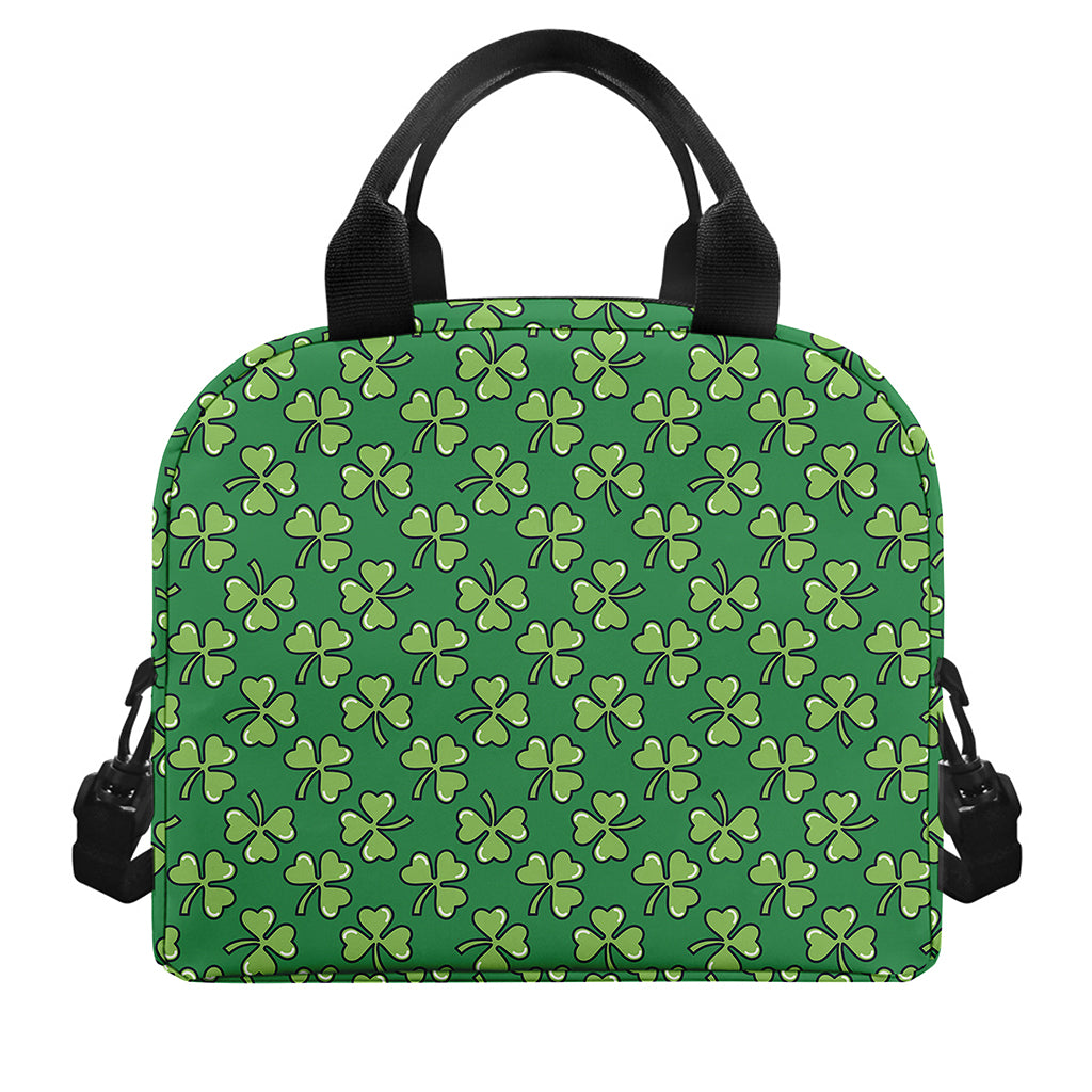 Cute Clover St. Patrick's Day Print Insulated Lunch Bag