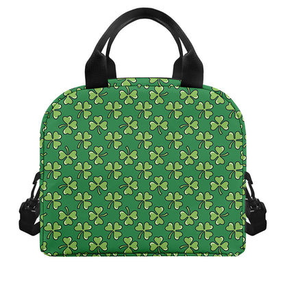 Cute Clover St. Patrick's Day Print Insulated Lunch Bag