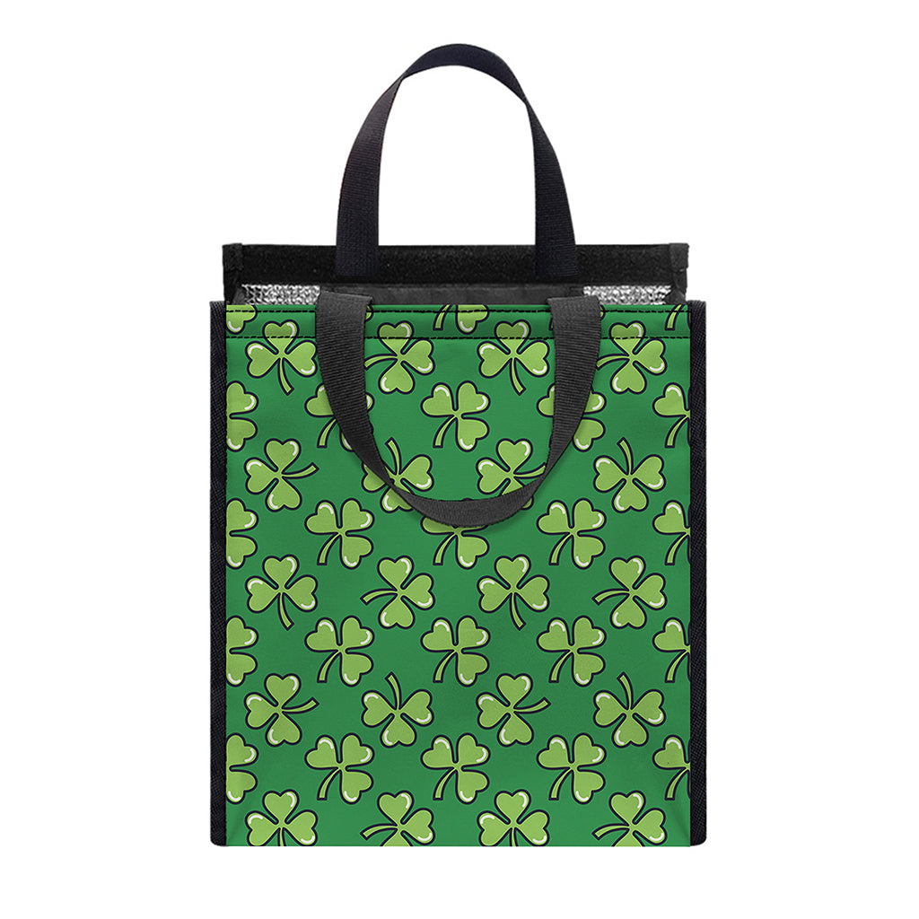 Cute Clover St. Patrick's Day Print Insulated Lunch Tote