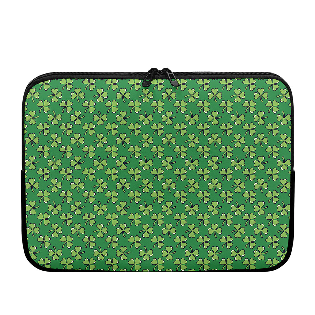 Cute Clover St. Patrick's Day Print Laptop Sleeve