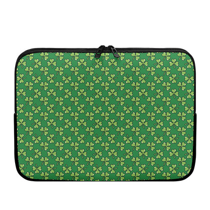 Cute Clover St. Patrick's Day Print Laptop Sleeve