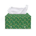 Cute Clover St. Patrick's Day Print Leather Tissue Box Cover