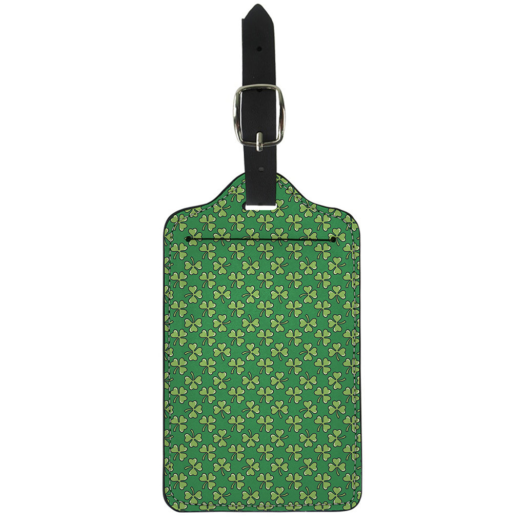 Cute Clover St. Patrick's Day Print Luggage Tag
