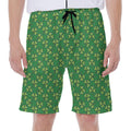 Cute Clover St. Patrick's Day Print Men's Beach Shorts