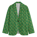 Cute Clover St. Patrick's Day Print Men's Blazer