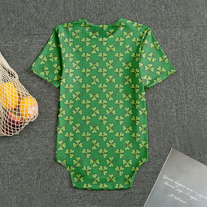 Cute Clover St. Patrick's Day Print Men's Bodysuit