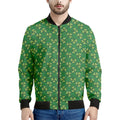 Cute Clover St. Patrick's Day Print Men's Bomber Jacket