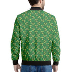 Cute Clover St. Patrick's Day Print Men's Bomber Jacket