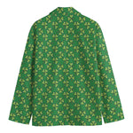 Cute Clover St. Patrick's Day Print Men's Cotton Blazer