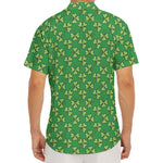 Cute Clover St. Patrick's Day Print Men's Deep V-Neck Shirt
