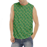 Cute Clover St. Patrick's Day Print Men's Fitness Tank Top