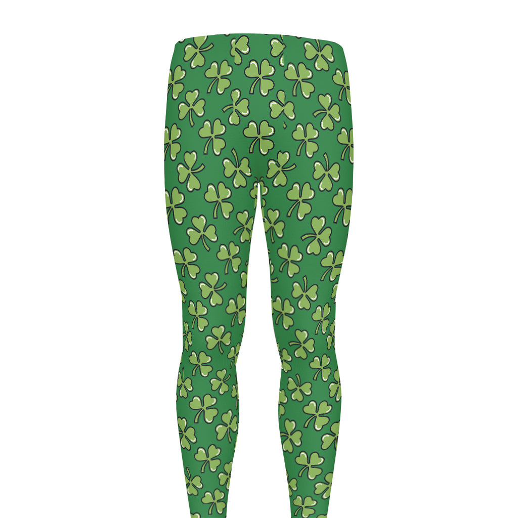 Cute Clover St. Patrick's Day Print Men's leggings